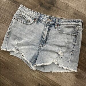 Old Navy Hi Rise Light Wash Distressed Denim Women's Shorts Size 12